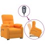 Dark yellow fabric liftable massage chair by vidaXL, Electric massage chairs - Ref: Foro24-3120381, Price: 374,99 €, Discount: %