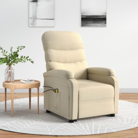 Sillón de masaje elevable tela color crema de vidaXL, Sillones de masaje eléctricos - Ref: Foro24-3120395, Precio: 324,99 €, ...