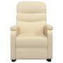 Liftable cream fabric massage chair by vidaXL, Electric massage chairs - Ref: Foro24-3120395, Price: 324,99 €, Discount: %