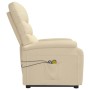 Liftable cream fabric massage chair by vidaXL, Electric massage chairs - Ref: Foro24-3120395, Price: 324,99 €, Discount: %