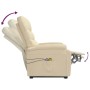 Liftable cream fabric massage chair by vidaXL, Electric massage chairs - Ref: Foro24-3120395, Price: 324,99 €, Discount: %