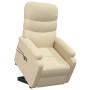 Liftable cream fabric massage chair by vidaXL, Electric massage chairs - Ref: Foro24-3120395, Price: 324,99 €, Discount: %