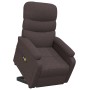 Silla de masaje elevable de tela marrón oscuro de vidaXL, Sillones de masaje eléctricos - Ref: Foro24-3120391, Precio: 392,40...