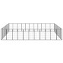 Dog cage 40 panels black powder coated steel 50x100 cm by vidaXL, Dog kennels and fences - Ref: Foro24-3115966, Price: 564,77...