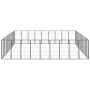 Dog cage 40 panels black powder coated steel 50x100 cm by vidaXL, Dog kennels and fences - Ref: Foro24-3115966, Price: 564,77...