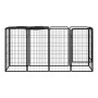 Dog cage 10 panels black powder coated steel 50x100cm by vidaXL, Dog kennels and fences - Ref: Foro24-3115948, Price: 134,19 ...