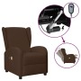 Sillón orejero eléctrico de masaje de cuero sintético marrón de vidaXL, Sillones de masaje eléctricos - Ref: Foro24-3098958, ...