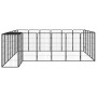 Hundekäfig 26 Paneele Stahl pulverbeschichtet schwarz 50x100 cm von vidaXL, Hundehütten und Zäune - Ref: Foro24-3115952, Prei...