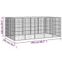 Dog cage 16 panels black powder coated steel 50x100 cm by vidaXL, Dog kennels and fences - Ref: Foro24-3115960, Price: 216,81...