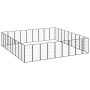 Dog cage with 36 panels, black powder-coated steel, 50x100 cm. by vidaXL, Dog kennels and fences - Ref: Foro24-3115965, Price...