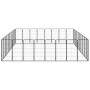 Dog cage with 36 panels, black powder-coated steel, 50x100 cm. by vidaXL, Dog kennels and fences - Ref: Foro24-3115965, Price...