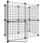 Pet cage with 12 panels black steel door 35x35cm by vidaXL, Cages and habitats for small animals - Ref: Foro24-3114033, Price...