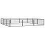 Dog cage 12 panels black powder coated steel 100x50 cm by vidaXL, Dog kennels and fences - Ref: Foro24-3115968, Price: 165,62...