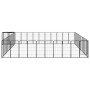 Dog cage 46 panels black powder coated steel 50x100 cm by vidaXL, Dog kennels and fences - Ref: Foro24-3115957, Price: 632,14...