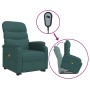 Sillón de masaje elevable tela verde oscuro de vidaXL, Sillones de masaje eléctricos - Ref: Foro24-3120392, Precio: 391,16 €,...