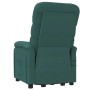 Sillón de masaje elevable tela verde oscuro de vidaXL, Sillones de masaje eléctricos - Ref: Foro24-3120392, Precio: 391,16 €,...