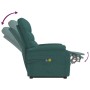 Sillón de masaje elevable tela verde oscuro de vidaXL, Sillones de masaje eléctricos - Ref: Foro24-3120392, Precio: 391,16 €,...