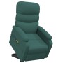 Sillón de masaje elevable tela verde oscuro de vidaXL, Sillones de masaje eléctricos - Ref: Foro24-3120392, Precio: 391,16 €,...