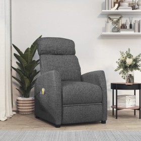 Sillón de masaje elevable tela gris oscuro de vidaXL, Sillones de masaje eléctricos - Ref: Foro24-3120427, Precio: 278,99 €, ...