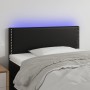 Cabecero con LED cuero sintético negro 90x5x78/88 cm de vidaXL, Cabeceros y pies de cama - Ref: Foro24-3121550, Precio: 46,05...