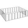 Dog cage 28 panels black powder coated steel 50x100 cm by vidaXL, Dog kennels and fences - Ref: Foro24-3115963, Price: 396,60...