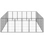 Dog cage 28 panels black powder coated steel 50x100 cm by vidaXL, Dog kennels and fences - Ref: Foro24-3115963, Price: 396,60...