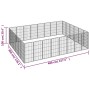 Dog cage 28 panels black powder coated steel 50x100 cm by vidaXL, Dog kennels and fences - Ref: Foro24-3115963, Price: 396,60...