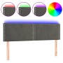 Dark gray velvet headboard with LED 144x5x78/88 cm by vidaXL, Headboards and footboards - Ref: Foro24-3121521, Price: 58,49 €...