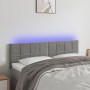 Cabecero con LED de terciopelo gris claro 144x5x78/88 cm de vidaXL, Cabeceros y pies de cama - Ref: Foro24-3121660, Precio: 6...