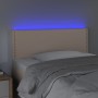 Headboard with LED synthetic leather cappuccino color 100x5x78/88 cm by vidaXL, Headboards and footboards - Ref: Foro24-31215...