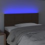 Headboard with LED in dark brown fabric 90x5x78/88 cm by vidaXL, Headboards and footboards - Ref: Foro24-3121597, Price: 42,3...