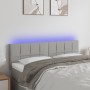 Light gray fabric headboard with LED 144x5x78/88 cm by vidaXL, Headboards and footboards - Ref: Foro24-3121610, Price: 66,22 ...