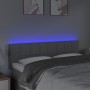 Hellgraues Stoffkopfteil mit LED 144x5x78/88 cm von vidaXL, Kopf- und Fußteile - Ref: Foro24-3121610, Preis: 67,37 €, Rabatt: %