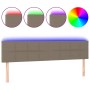 Cabecero con LED de tela gris taupe 180x5x78/88 cm de vidaXL, Cabeceros y pies de cama - Ref: Foro24-3121630, Precio: 82,26 €...