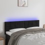 Cabecero con LED de terciopelo negro 144x5x78/88 cm de vidaXL, Cabeceros y pies de cama - Ref: Foro24-3121662, Precio: 68,64 ...