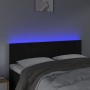 Cabecero con LED de terciopelo negro 144x5x78/88 cm de vidaXL, Cabeceros y pies de cama - Ref: Foro24-3121662, Precio: 68,64 ...