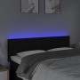 Kopfteil aus schwarzem Stoff mit LED 144x5x78/88 cm von vidaXL, Kopf- und Fußteile - Ref: Foro24-3121612, Preis: 63,99 €, Rab...