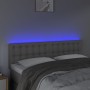 Headboard with LED black synthetic leather 144x5x78/88 cm by vidaXL, Headboards and footboards - Ref: Foro24-3121706, Price: ...