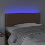 Headboard with LED brown synthetic leather 90x5x78/88 cm by vidaXL, Headboards and footboards - Ref: Foro24-3121553, Price: 4...