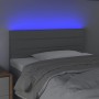 Cabecero con luces LED de tela gris claro 80x5x78/88 cm de vidaXL, Cabeceros y pies de cama - Ref: Foro24-3121726, Precio: 44...