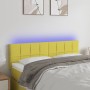 Headboard with LED in green fabric 144x5x78/88 cm by vidaXL, Headboards and footboards - Ref: Foro24-3121617, Price: 57,99 €,...