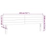 Cabecero con LED de tela verde 200x5x78/88 cm de vidaXL, Cabeceros y pies de cama - Ref: Foro24-3121781, Precio: 76,99 €, Des...