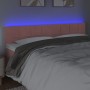 Pink velvet headboard with LED 180x5x78/88 cm by vidaXL, Headboards and footboards - Ref: Foro24-3121677, Price: 70,58 €, Dis...