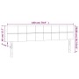 Cabecero con LED de terciopelo rosa 180x5x78/88 cm de vidaXL, Cabeceros y pies de cama - Ref: Foro24-3121677, Precio: 70,58 €...