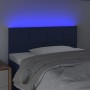 Blue fabric headboard with LED 80x5x78/88 cm by vidaXL, Headboards and footboards - Ref: Foro24-3121592, Price: 47,80 €, Disc...