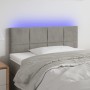 Light gray velvet headboard with LED 80x5x78/88 cm by vidaXL, Headboards and footboards - Ref: Foro24-3121642, Price: 47,40 €...