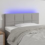 Light gray fabric headboard with LED 100x5x78/88 cm by vidaXL, Headboards and footboards - Ref: Foro24-3121602, Price: 51,41 ...