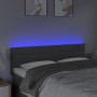 Dark gray fabric headboard with LED 144x5x78/88 cm by vidaXL, Headboards and footboards - Ref: Foro24-3121751, Price: 64,38 €...