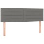 Dark gray fabric headboard with LED 144x5x78/88 cm by vidaXL, Headboards and footboards - Ref: Foro24-3121751, Price: 64,38 €...