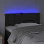 Headboard with LED black synthetic leather 100x5x78/88 cm by vidaXL, Headboards and footboards - Ref: Foro24-3121696, Price: ...